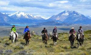 Horseback riders in Patagonia