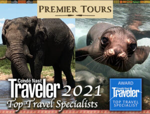 Premier Tours is on the coveted Conde Nast Traveler Top Travel Specialists list for 2021!